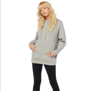 Lazypants Grey Hoodie XS Sweatshirt Plush Hooded Loungewear NWT Womens Cozy